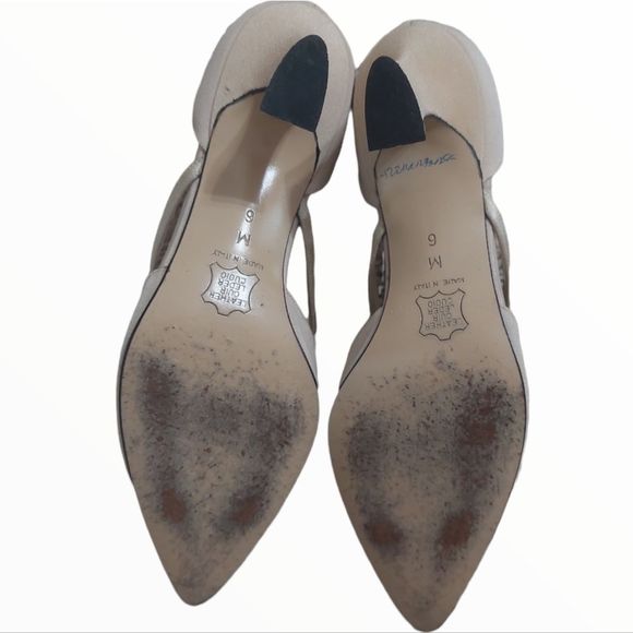 YVES Saint Laurent Satin Champagne Kitten Heels Wedding - Picture 13 of 14